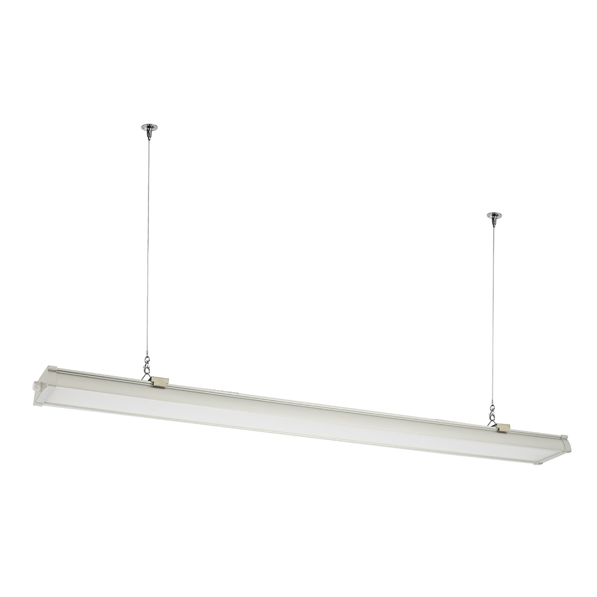 DL570006/WH  Indi P60 White 1500mm 60W Tri-Proof Surface Mounted IP65 6000K 6000lm 120° Side Entry Non Dimmable Serial Connection